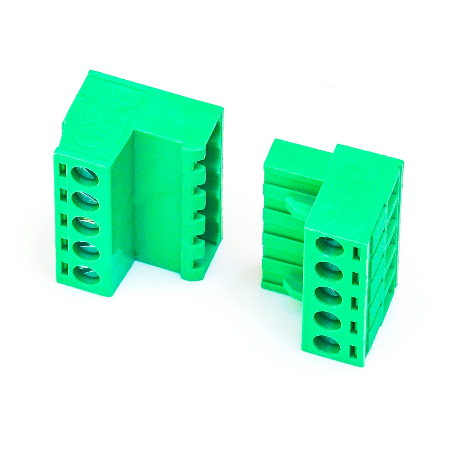 Keszoox 5 Sets 5.08mm Pitch Male & Female No Soldering Green