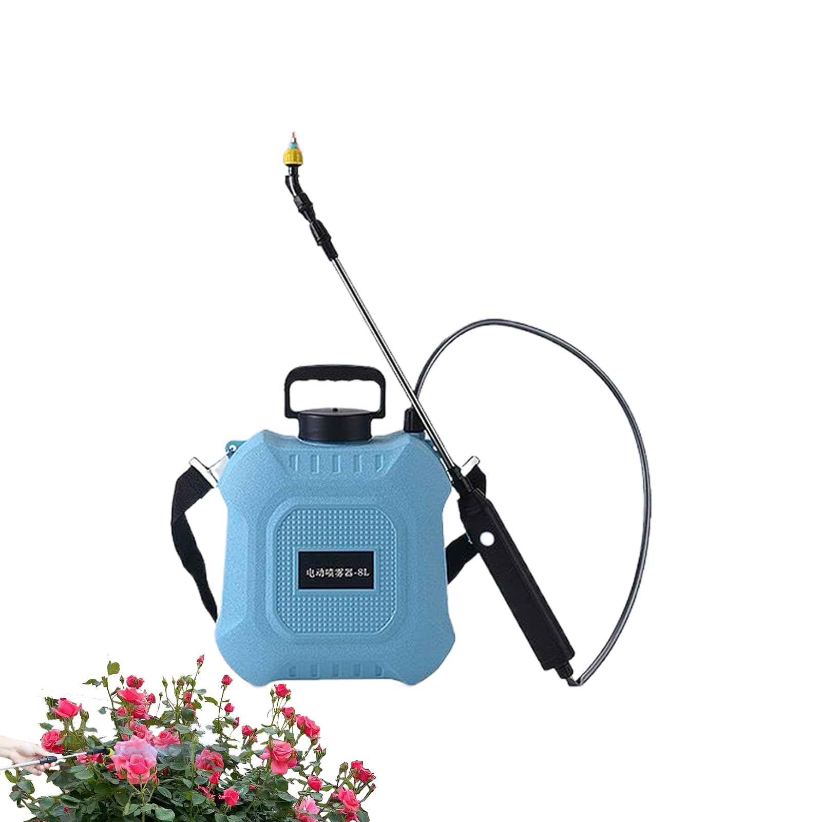 Spruzzatori per Prato e Giardino,Spruzzatore da Giardino Elettrico Tipo-C Regolabile | Forniture per Casa e Giardino con 3 Ugelli per Orto Fiori Interni Serra Agricola