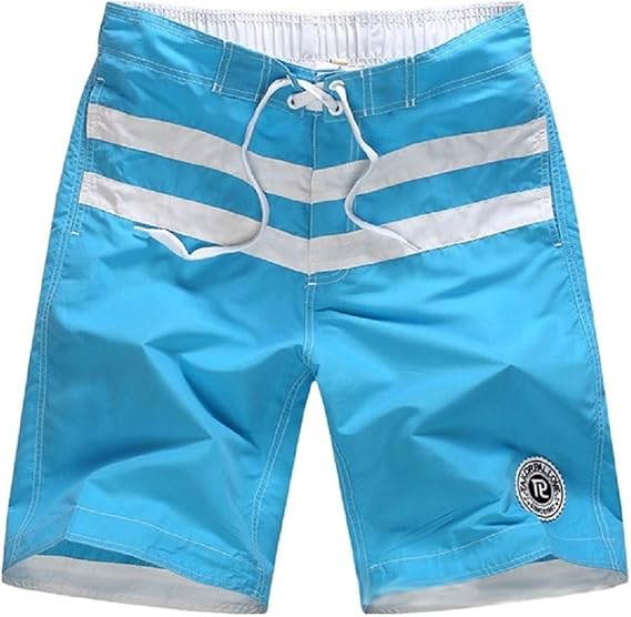 Amazon Men S Runway メンズランウェイ メンズ水着 海パン ブランド ショート丈 水陸両用 スイムショーツ ストライプ ワッペン Dk01 1510 ショートパンツ 通販