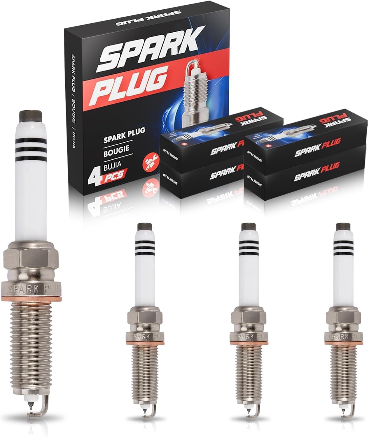 ENA Set of 4 Iridium Platinum Spark Plug for 92725 Compatible with Mercedes-Benz C300 C350e CLA250 GLA250 E300 GLC300 Sprinter Freightliner Sprinter 1500 2500 Infiniti Q50 Q60 QX30 for SILZKFR8E7S