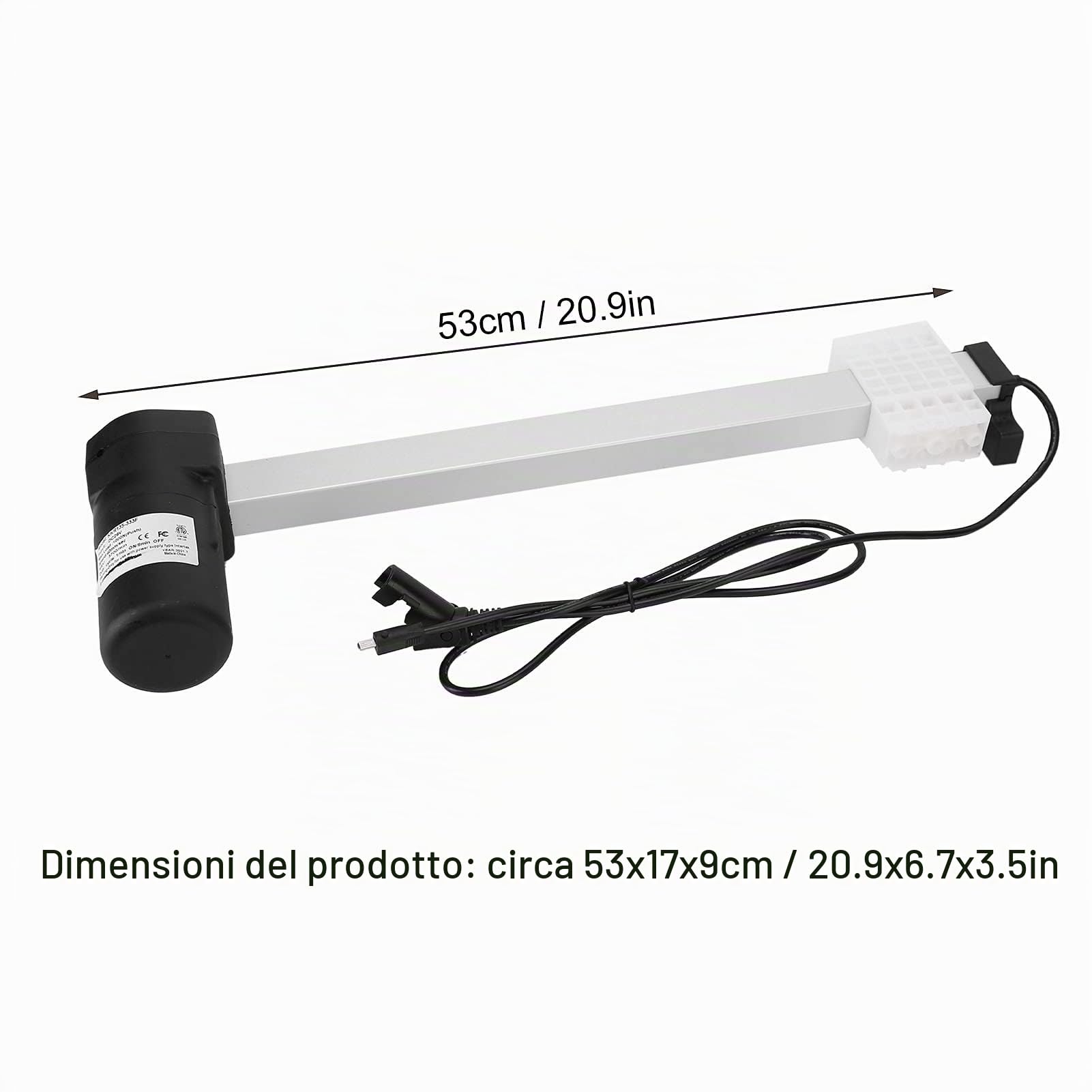 Attuatore Lineare Per Divano Elettrico Motore Reclinabile Elettrico da 29 V CC Corsa da 333 Mm Sostituzione del Motore del Divano Per Divani Elettrici Poltrone da Massaggio Poltrone Reclinabili E Polt
