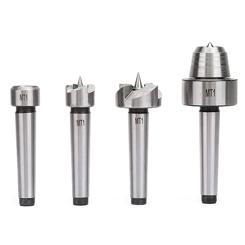 Miniatura 7 de Juego central de 4 piezas de torno de madera para herramientas de torneado de madera, dedal de carpintería (MT1)