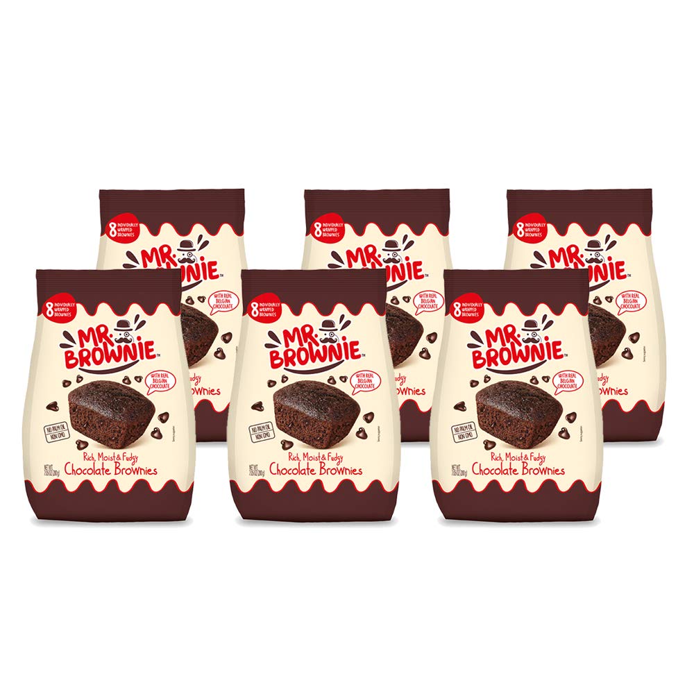 Mr. Brownie Chocolate Brownies 6 Bags x 8 Individually
