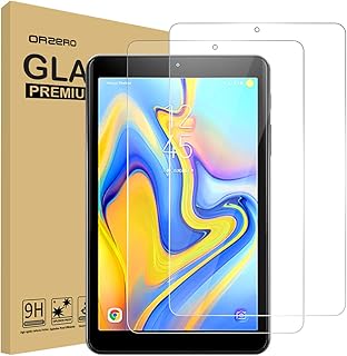 Orzero (2 Pack) Tempered Glass Screen Protector Compatible for Samsung Galaxy Tab A 8.0 inch 2018 (Only Fits for SM-T387 Model), 9 Hardness HD Anti-Scratch Full-Coverage (Lifetime Replacement)