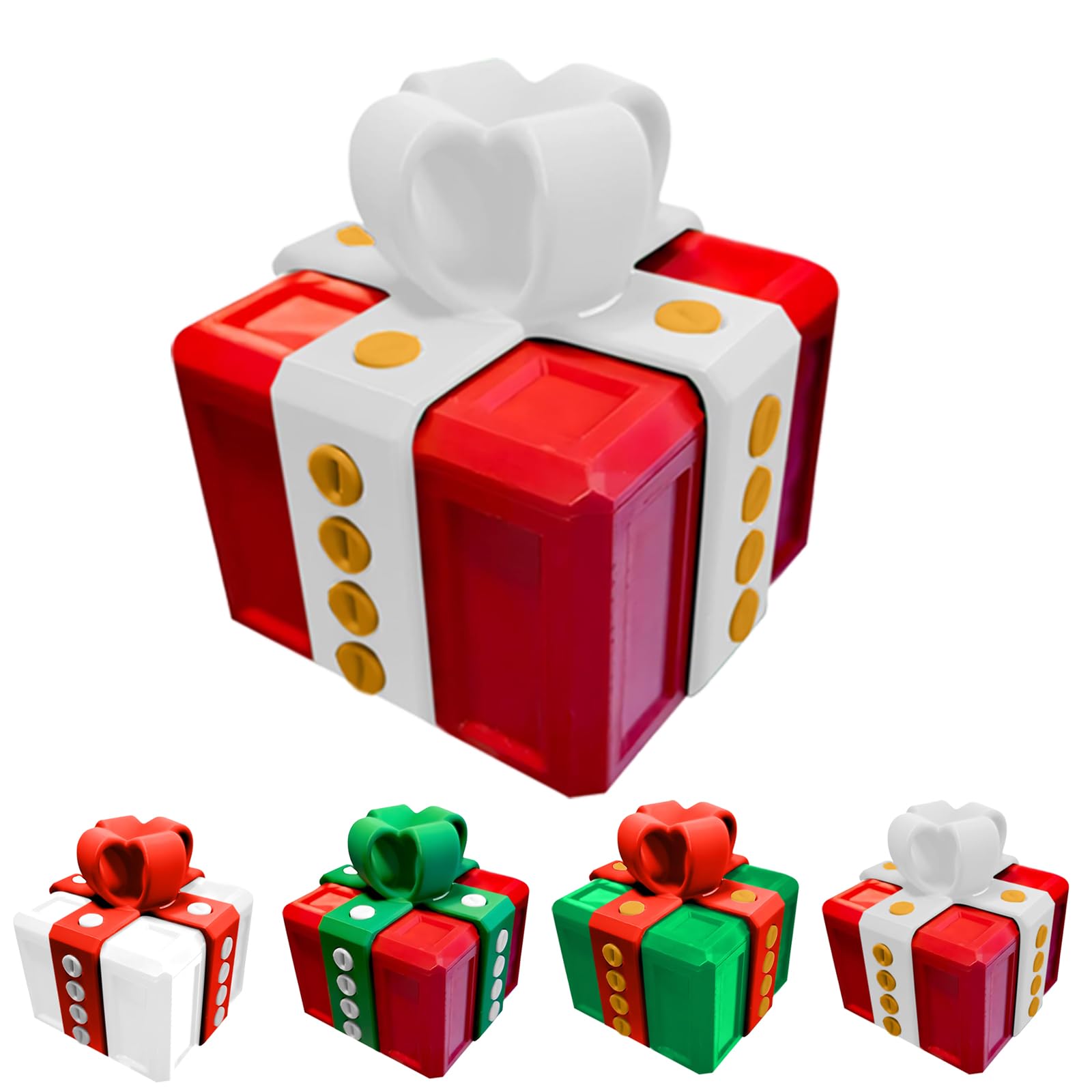 Emballage cadeau de Noël imprimé en 3D avec mécanisme à vis boîte surprise