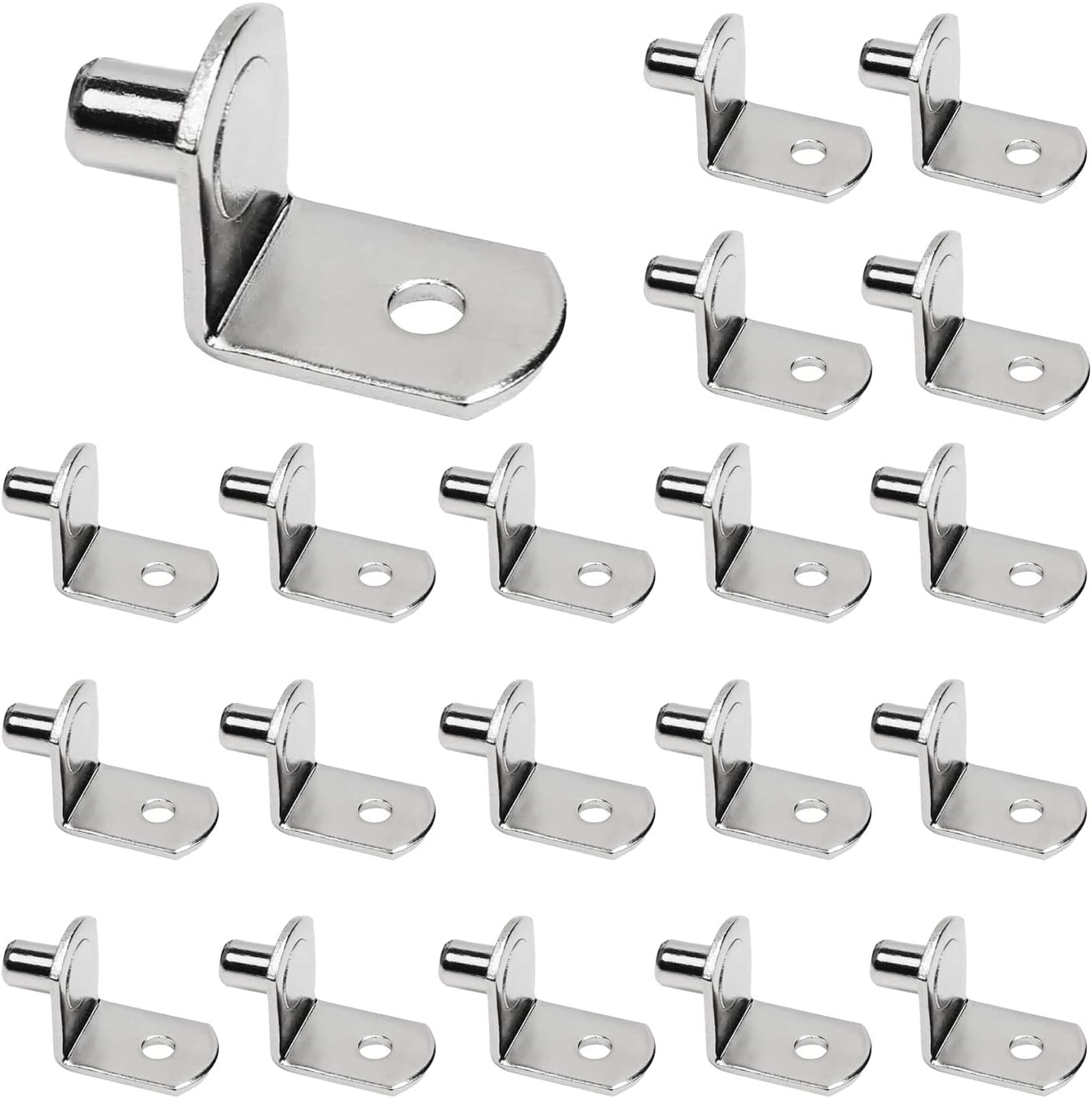 20 Pcs Shelf Support Pegs, 6mm LShaped Shelf Support Meta Shelf Pegs