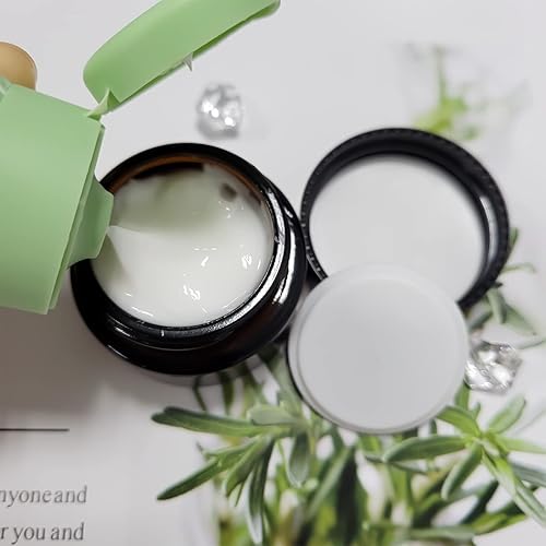 Miniatura 5 de Paquete de 6 tarros de vidrio ámbar, recipientes para cosméticos de 0.7 onzas líquidas, tarros tintados, ollas de viaje recargables, botellas