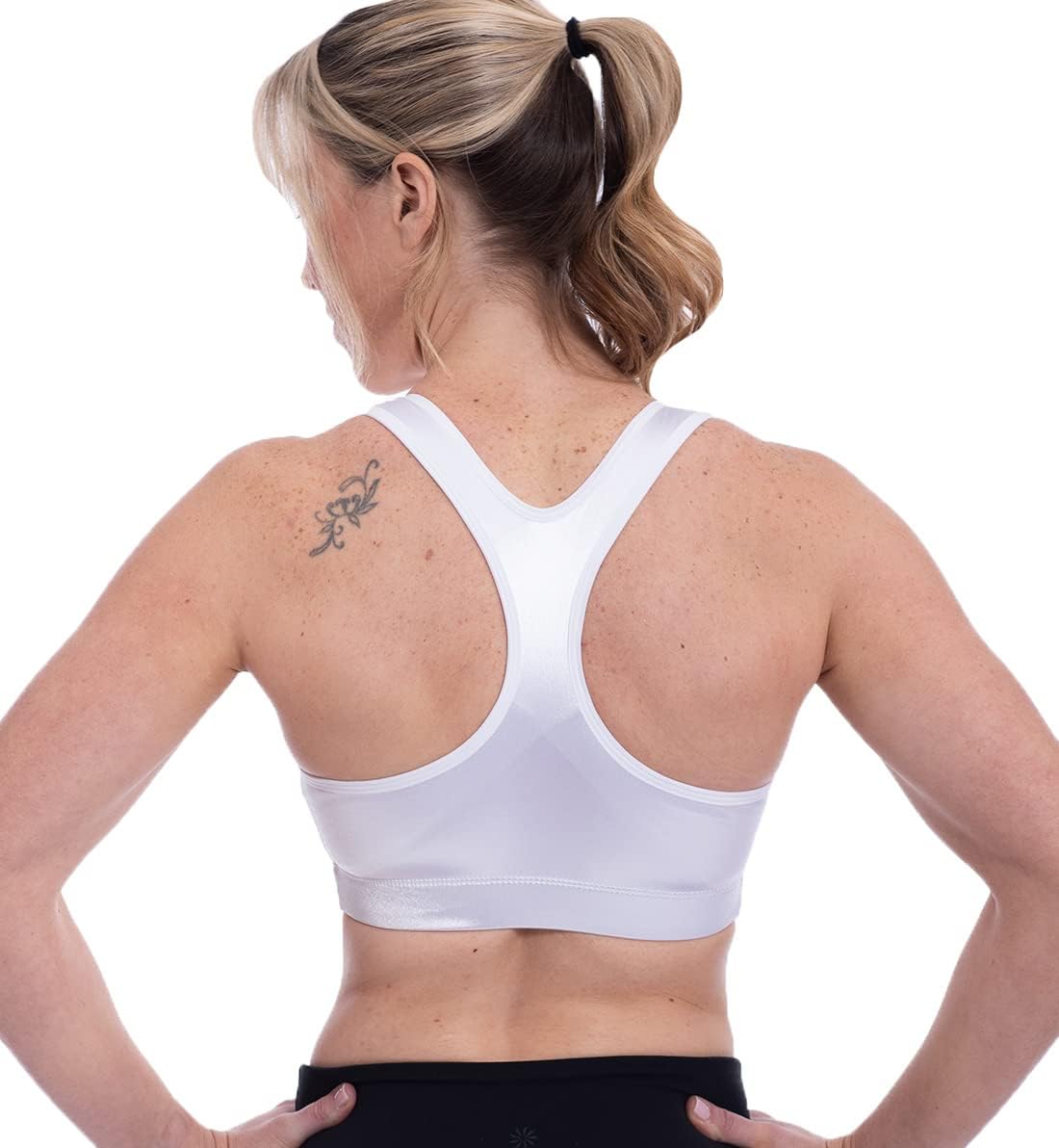 ENELL Women's Full Coverage Racerback Sports Bra (102)