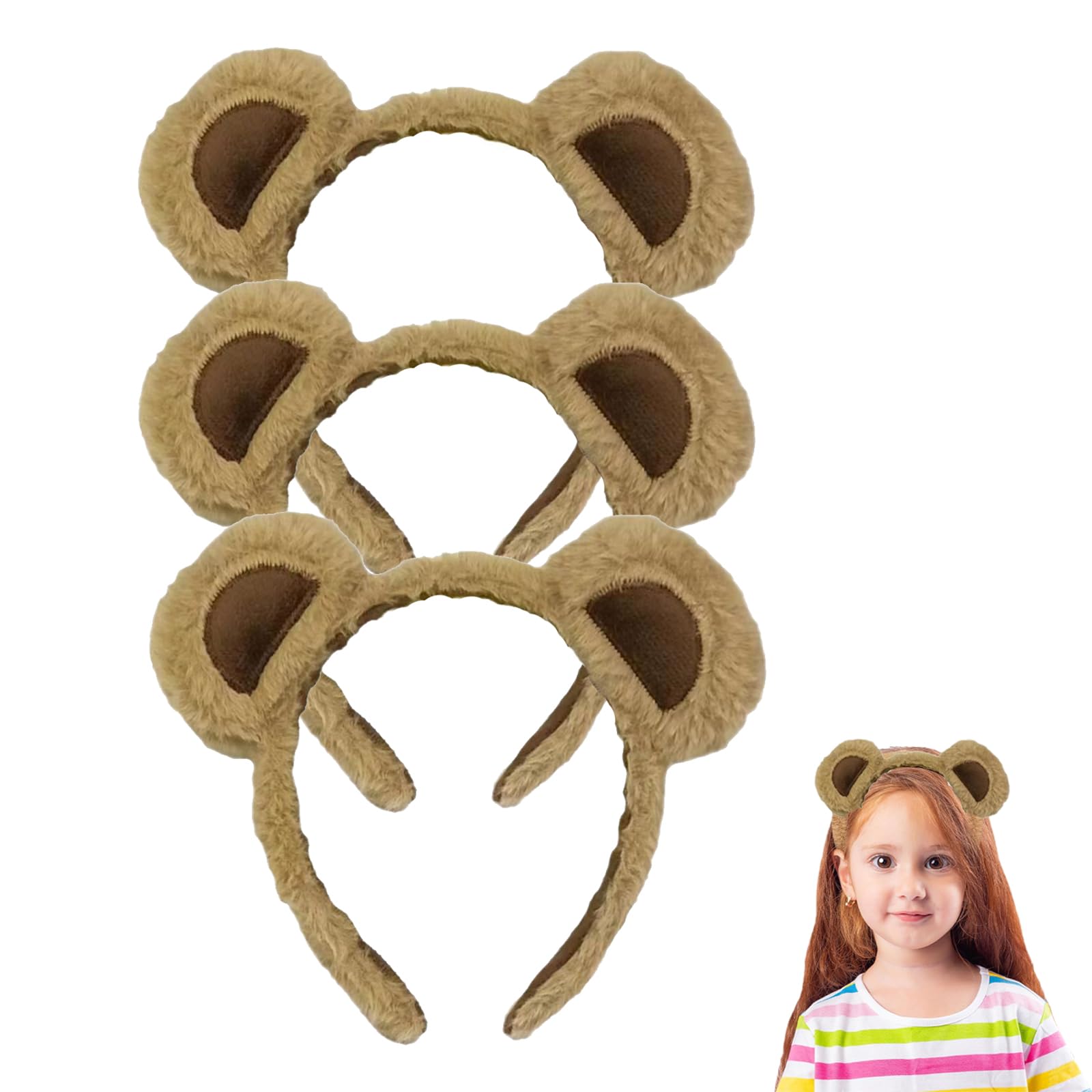 Lot De 2 Oreilles Chipmunks - Oreilles D'ours Mignonnes De