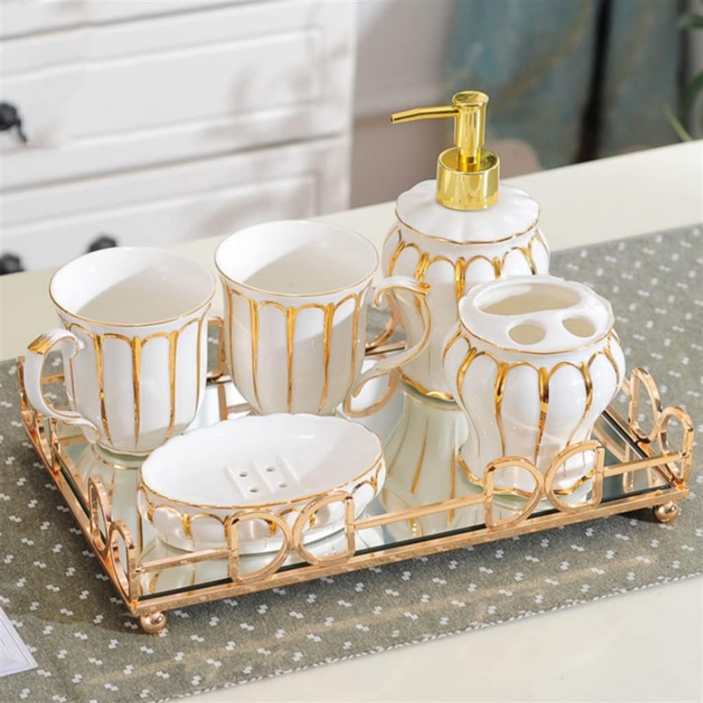 Bathroom Wash Set Brushing Teeth Cup Ceramic Couple Tooth Supplies Kit