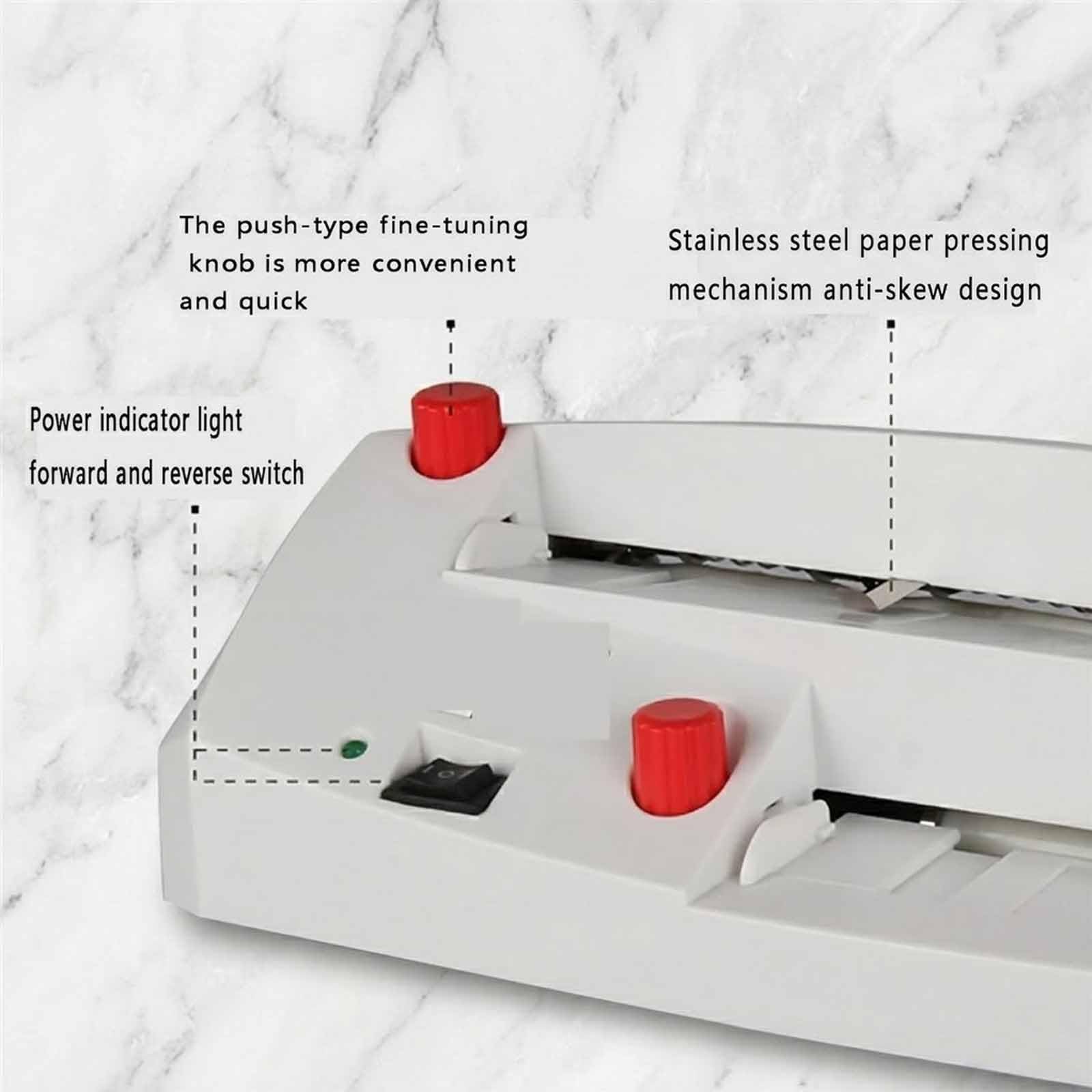 Tagliatrice automatica per carte, velocità 50 giri/min, regolabile da 1 a 18 mm, taglia carta da 120-300 g, per uffici