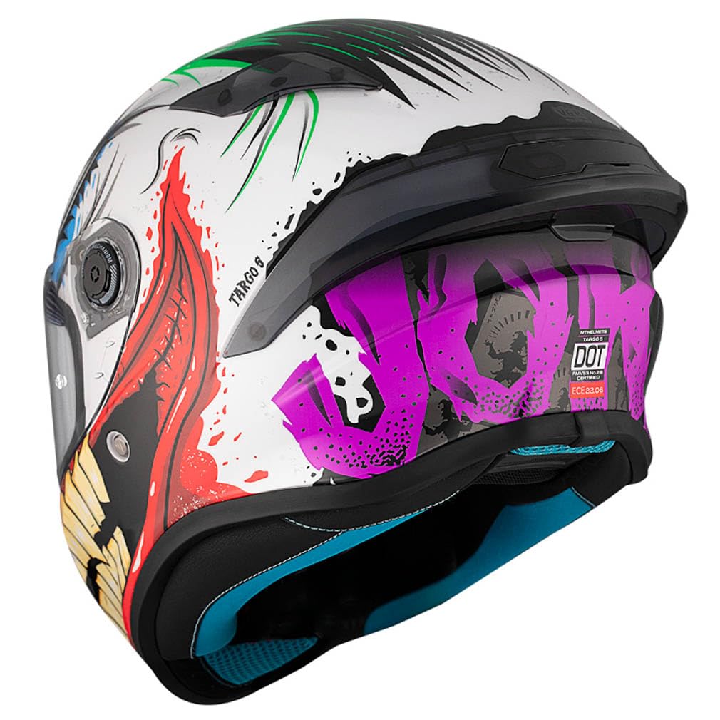 MT Helmets Targo S Joke - Casco de Moto Integral Joker Homologado 22.06