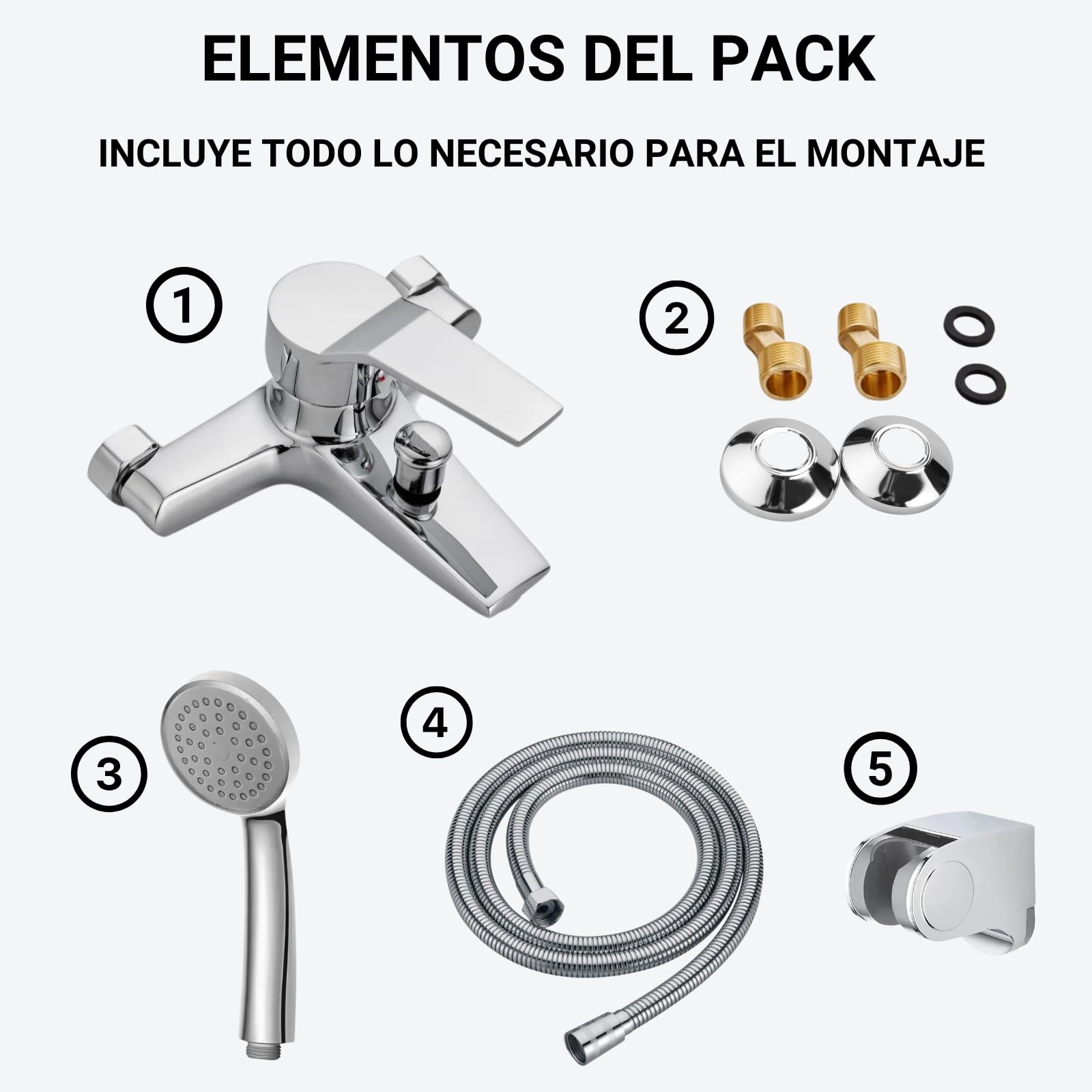 Grifo BAÑERA - GRifo DUCHA - GRIfo de ducha - GRIFo bañera y ducha - GRIFo de bañera - monomnado Ducha
