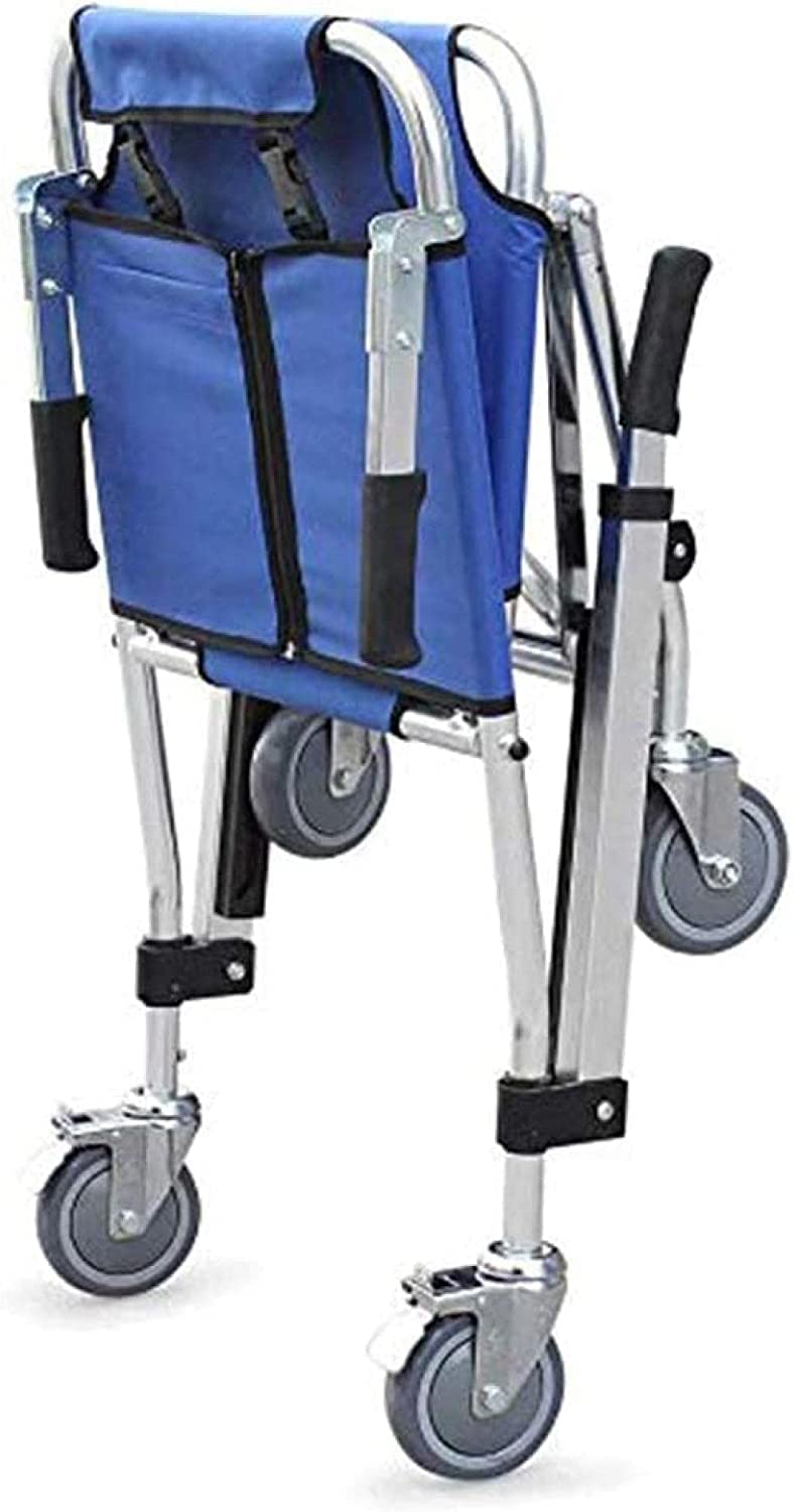 Krzesło schodowe ratunkowe przenośne składane nosze schodowe podnośnik medyczny krzesło schodowe transport pacjenta krzesło nosze ambulansowe z 3 regulowanymi klamrami zw