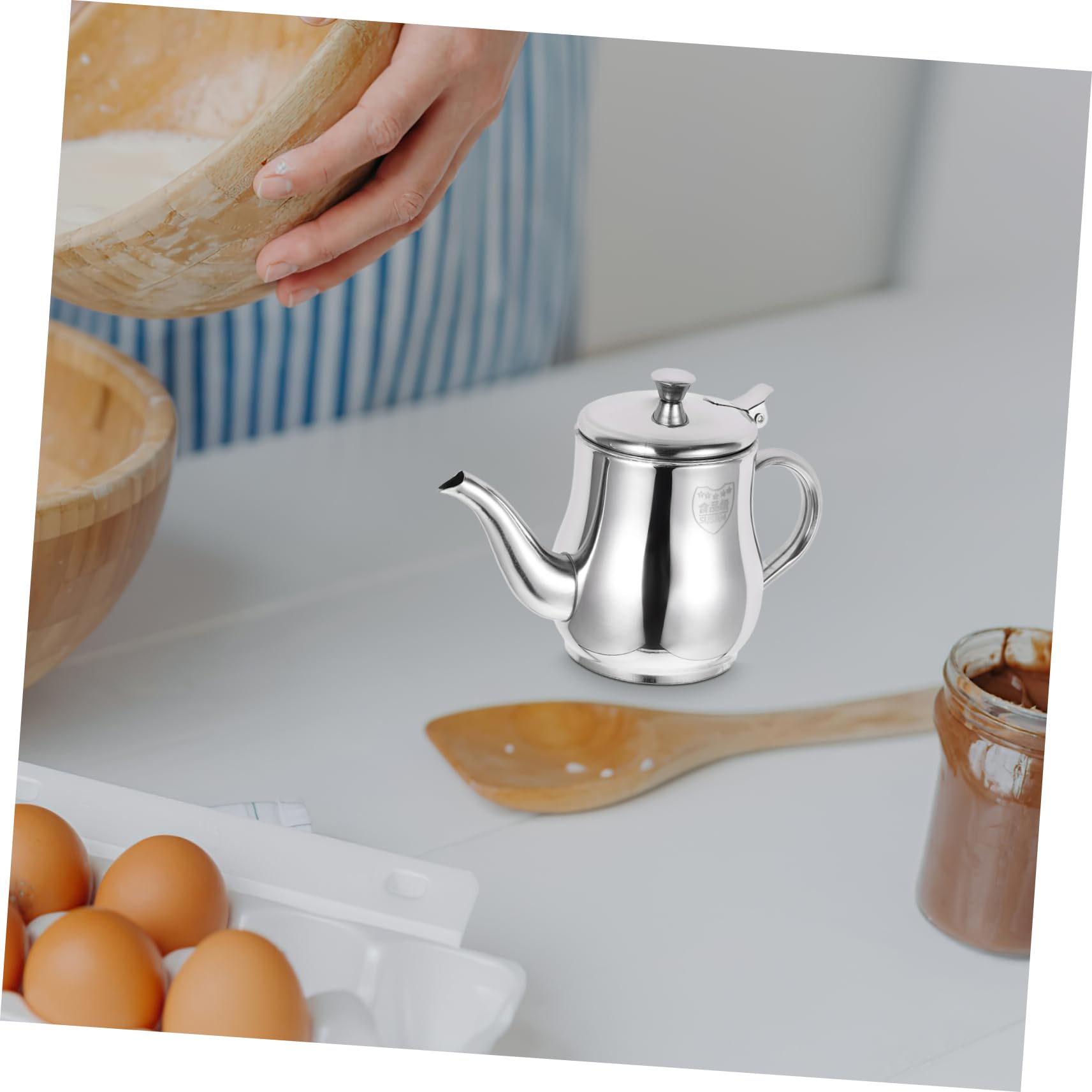 Recipiente Cantidad de Acero Inoxidable Aceite de en para Cocina Reciclar de 13oz Filtro de Malla para Controlar y