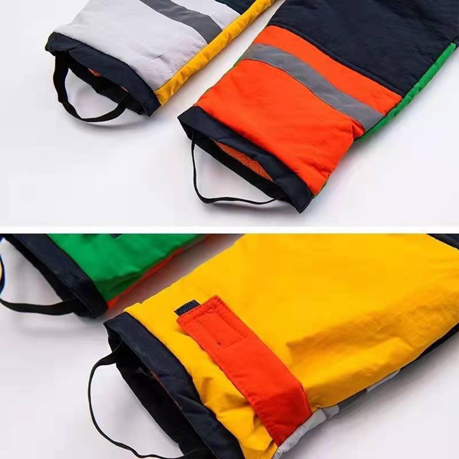 Traje de nieve para niños con forro, traje de esquí unisex, chaqueta de plumón, traje de invierno, mono cálido, ropa de invierno con piel sintética, mono de esquí grueso y suave