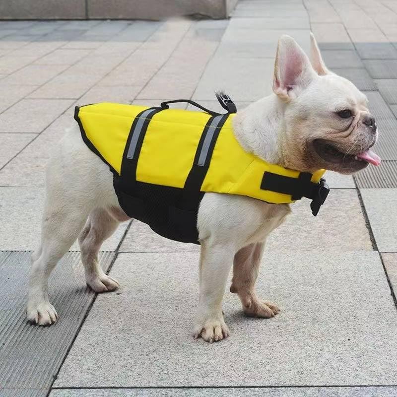 hundeliebling AquaTail Gilet de sauvetage pour chien - Réglable pour chiens de taille moyenne - Poignée de sauvetage et réflecteurs - Haute flottabilité - Idéal pour la natation et le bateau