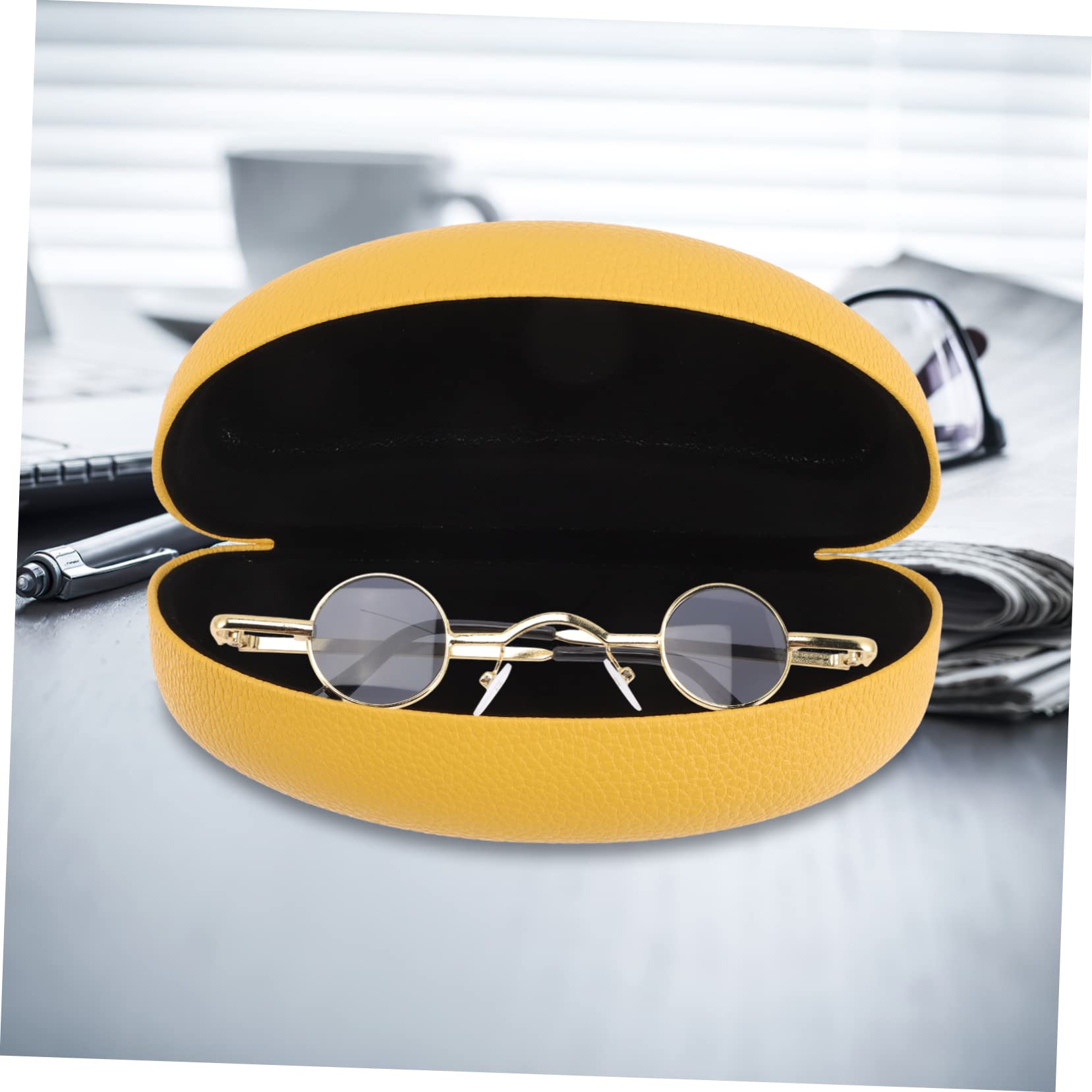 SHERCHPRY 4 Piezas estuche para gafas de sol estuche gafas de sol organizador de gafas estuche rígido para gafas de sol gafas retro estuche rígido para gafas de mujer revestimiento de pvc