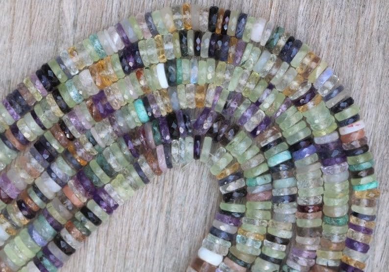 Perles Heishi naturelles disco de 1x5mm à 2x6mm de qualité supérieure