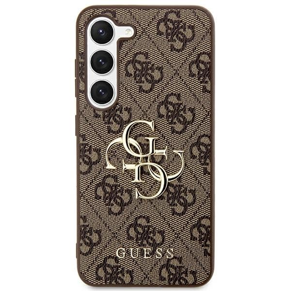 Coque Samsung S24 Ultra Guess marron GUHCS24L4GMGBR rigide de luxe