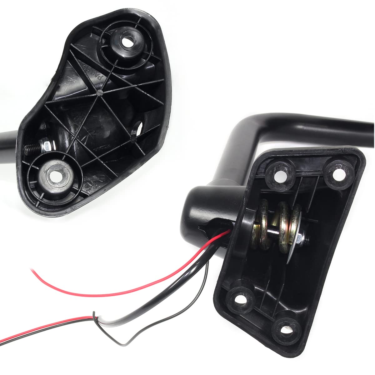 SHINJEW Black Door Mirror Assembly with Arm Fit for Freightliner  