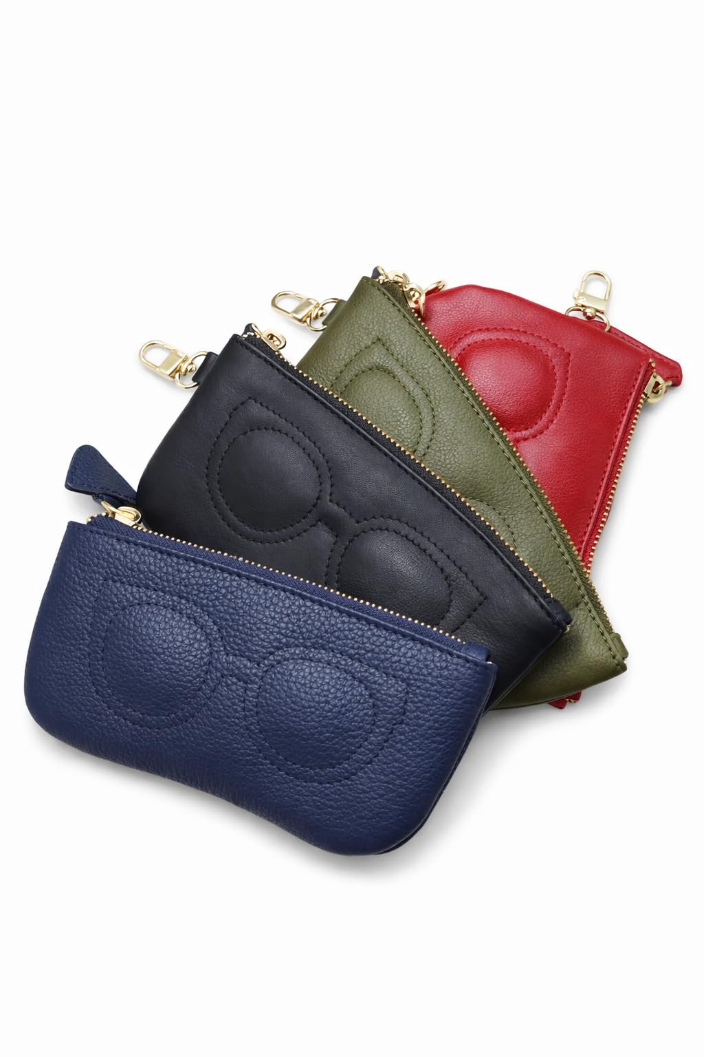 Unisex Leather Sunglass Covers with Structured Compact Design, Zip Closure, Fabric Lined Interior, Protective Profile for Eyewear Storage-image-16