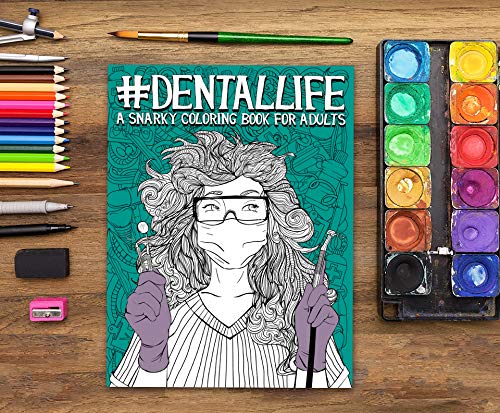 Gray & Gold Publishing Papeterie Bleu Dental Life: A Snarky Coloring Book For Adults thumb #8