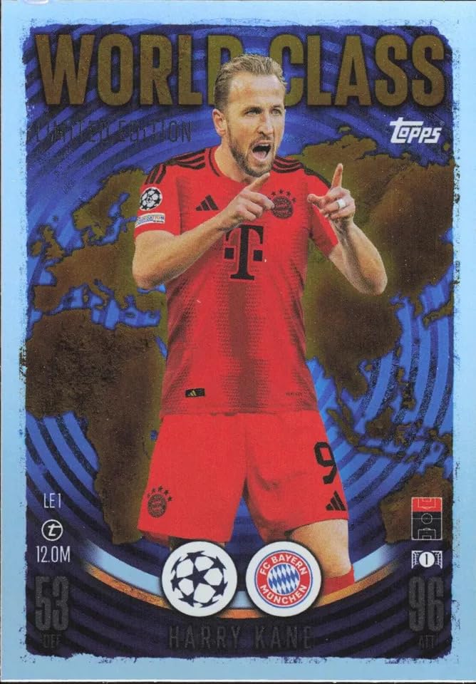 Amazon.com: Match Attax 2024 2025 Harry Kane Limited Edition