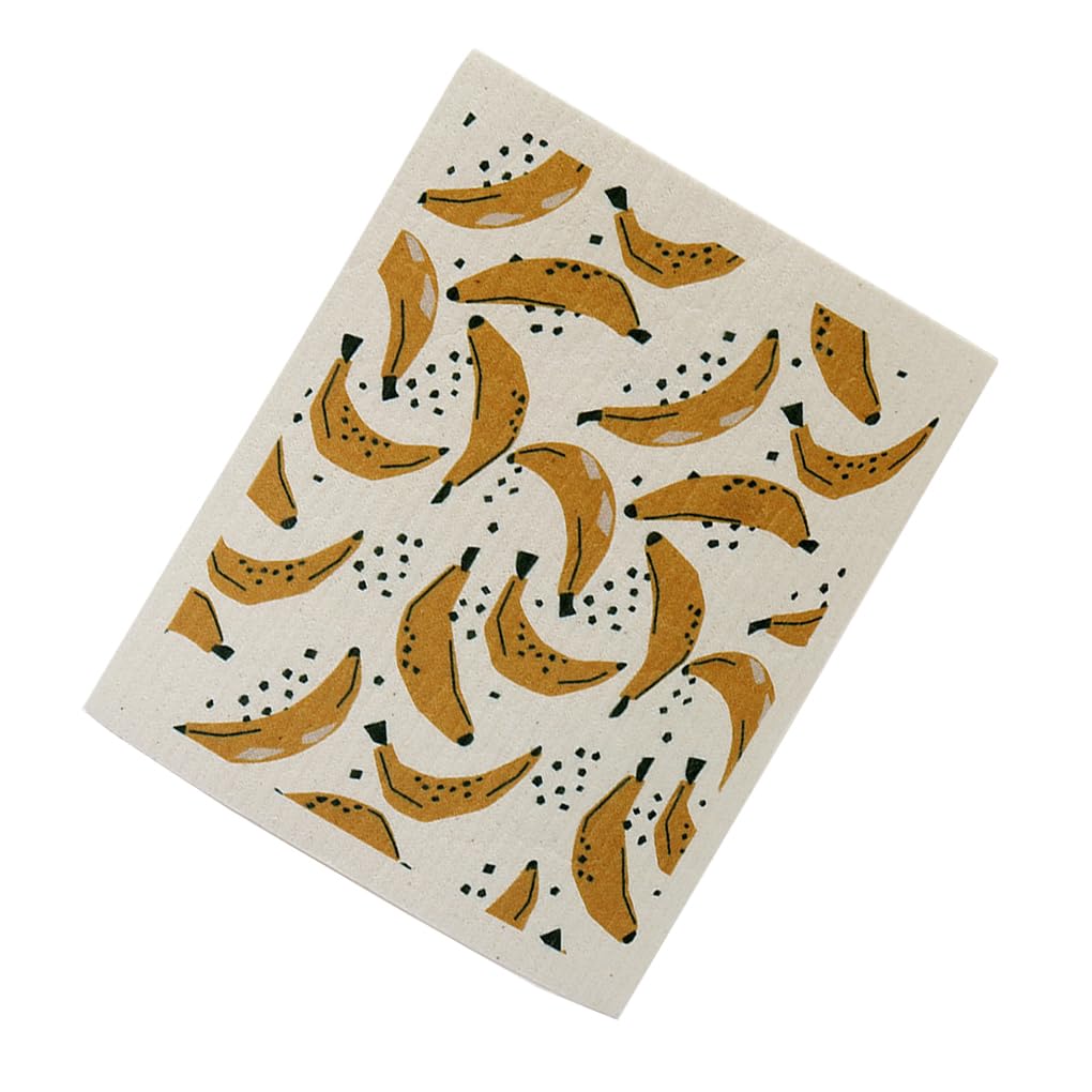 WOVEBIUS Kitchen Cleaning Cloth Square Tableware Clean Tool Kitchens Tools Household Reusable Dish Cloths Banana