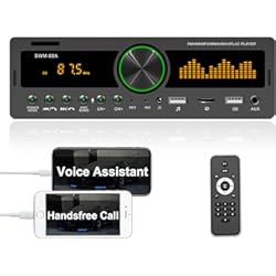 Pantalla Multimedia Para Peugeot 407 Radio Coche Bluetooth,CAMECHO Radio 1 DIN Reproductor de MP3 con Bluetooth Manos Libres,Radio FM/Am,Compatible con Dual USB/AUX-in/Tarjeta TF y Control Remoto Aplicación Móvil Color Light (60W)