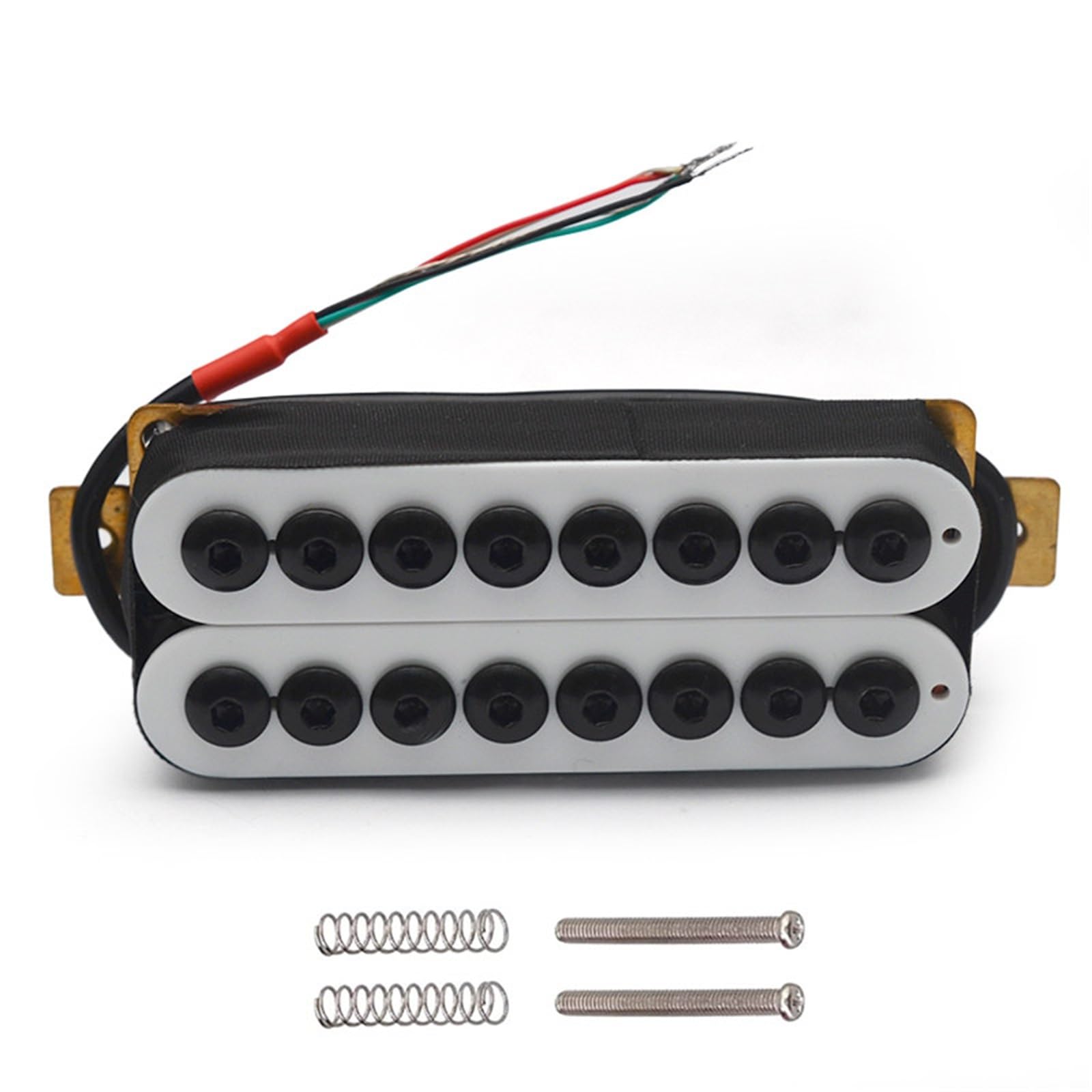Przetwornik Do Gitary Elektrycznej Pickup Humbuckera | 8-strunowy parasolowy przetwornik do gitary elektrycznej w kolorze czarnym, bezramowy(50mm Neck pickup - white)