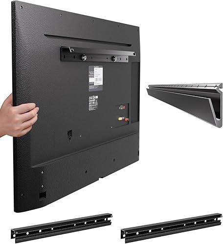 Miniatura 1 de Fulifix Paquete de 2 soportes de TV para paneles de yeso sin tachuelas para televisores de 22 a 55 pulgadas, soporte de pared de TV sin taladros de