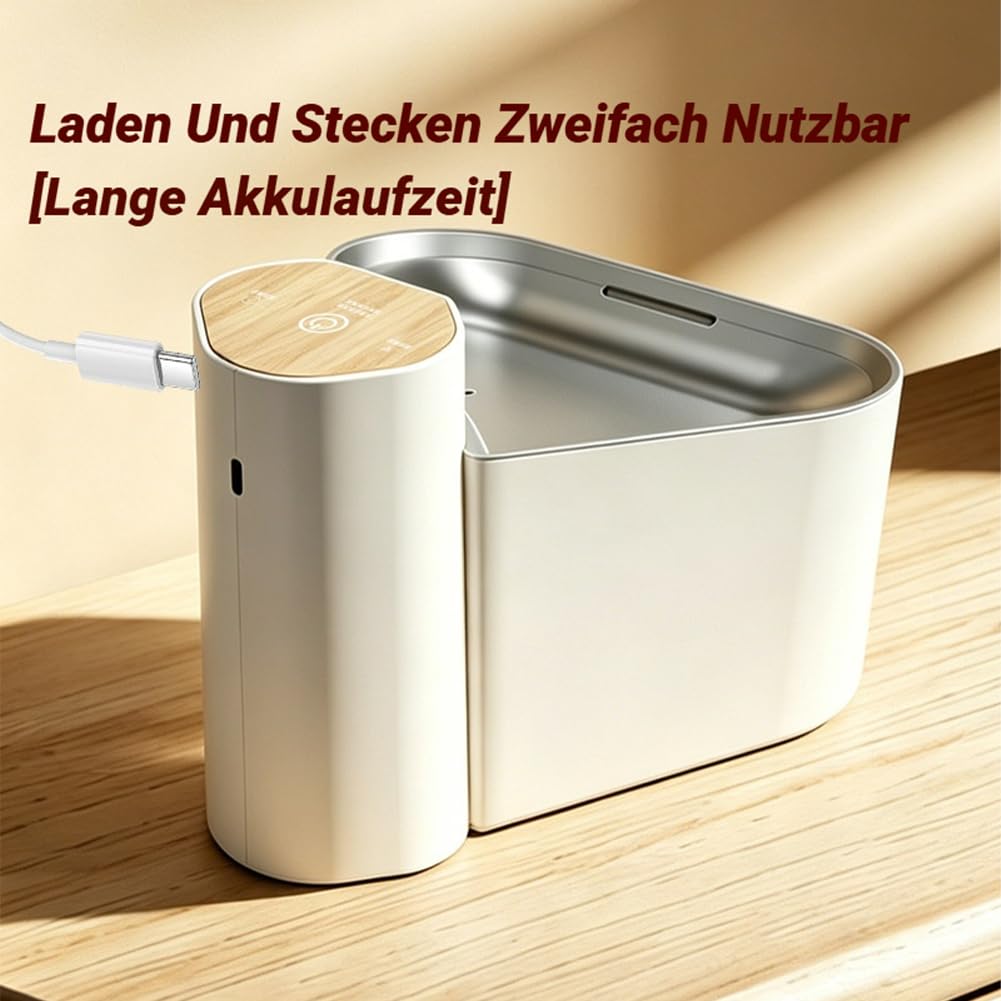 Wasserbrunnen FüR Katzen, Katzentrinkbrunnen Kabellos, USB, 2000 Mah, 1,6 L, FüR Wohnzimmer, Balkon, HaustiergeschäFt, Outdoor, Hund, Welpen, KäTzchen
