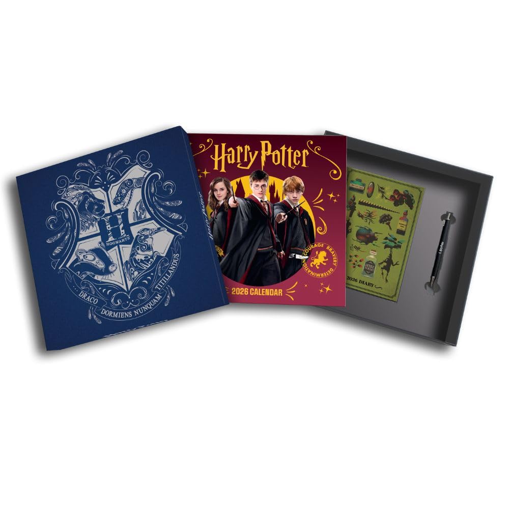 2026 CALENDAR, DIARY & PEN HARRY POTTER GIFT BOX SET OFFICIAL PRODUCT