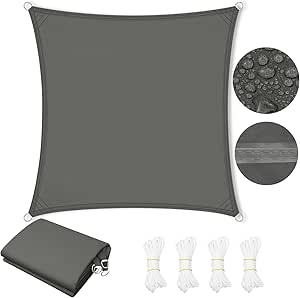 Voile D'ombrage 5x5x5 M Protection Contre La Chaleur Voile D'ombrage