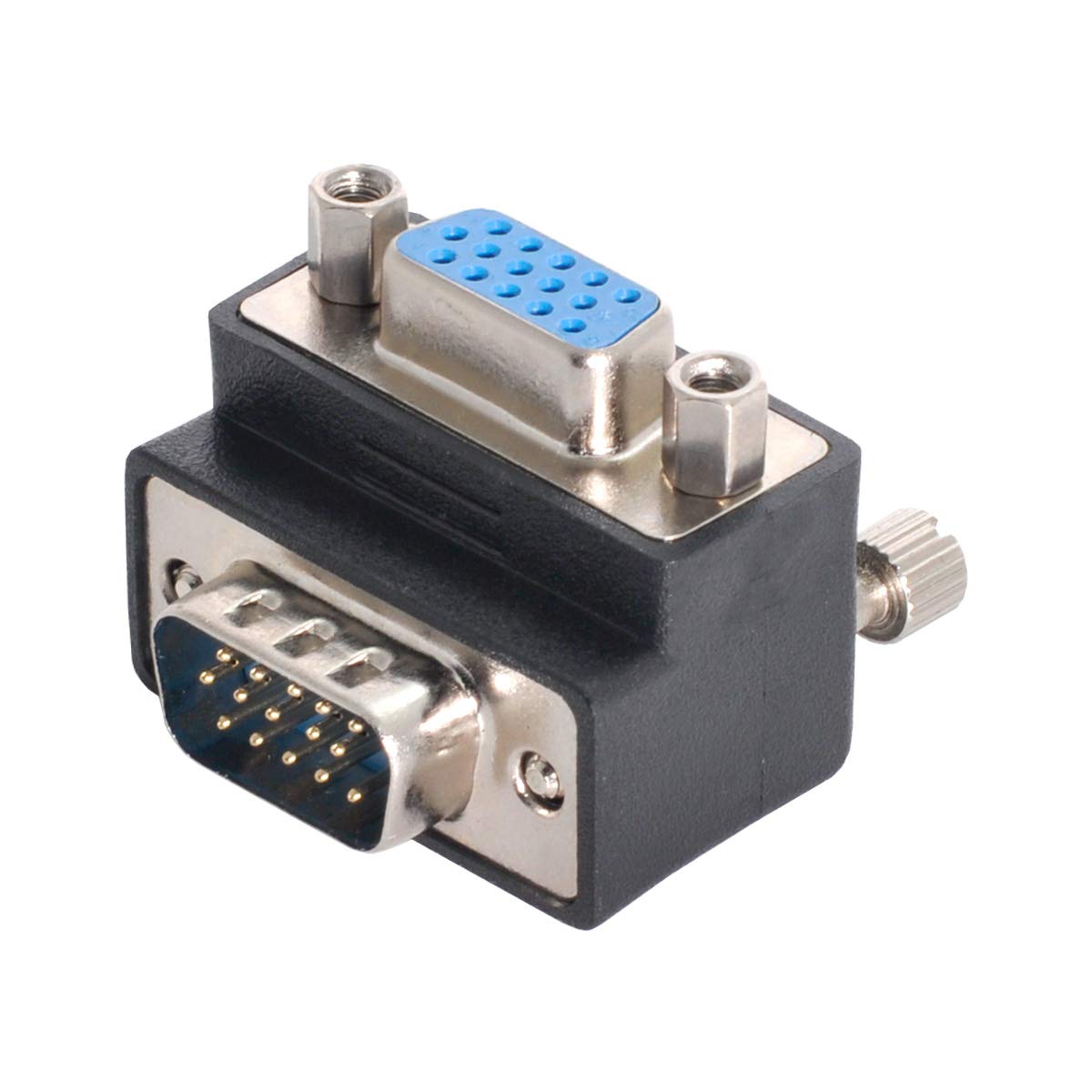 Adattatore VGA 90 Gradi Maschio-Femmina - Per Monitor E Proiettori Con Spazi Ridotti - Foto 2