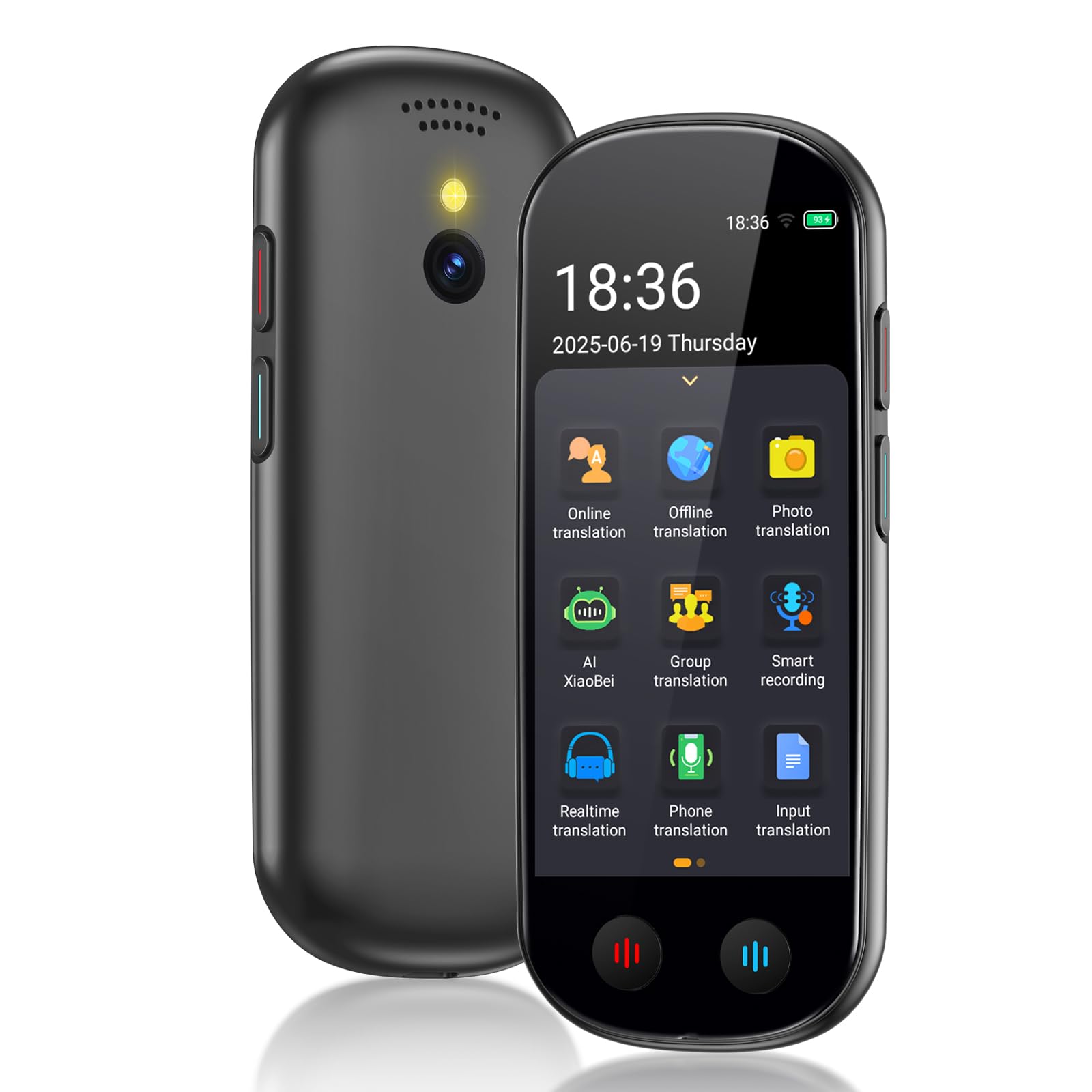 Language Translator Device No WiFi Needed, 150+ Languages Instant Two Way Translator Device, Upgraded ChatGPT Ai Translator with Offline/Recording/Photo/Voice Translation for Business Learning