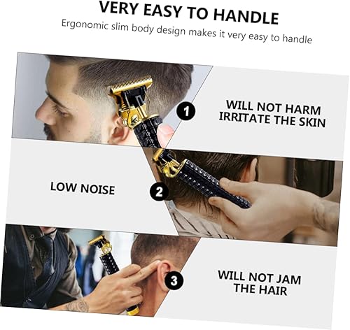 Miniatura 5 de FOMIYES 4 juegos de cortapelos para hombre, afeitadora eléctrica para hombres, afeitadora de pelo de cabeza calva, afeitadora eléctrica para barba,