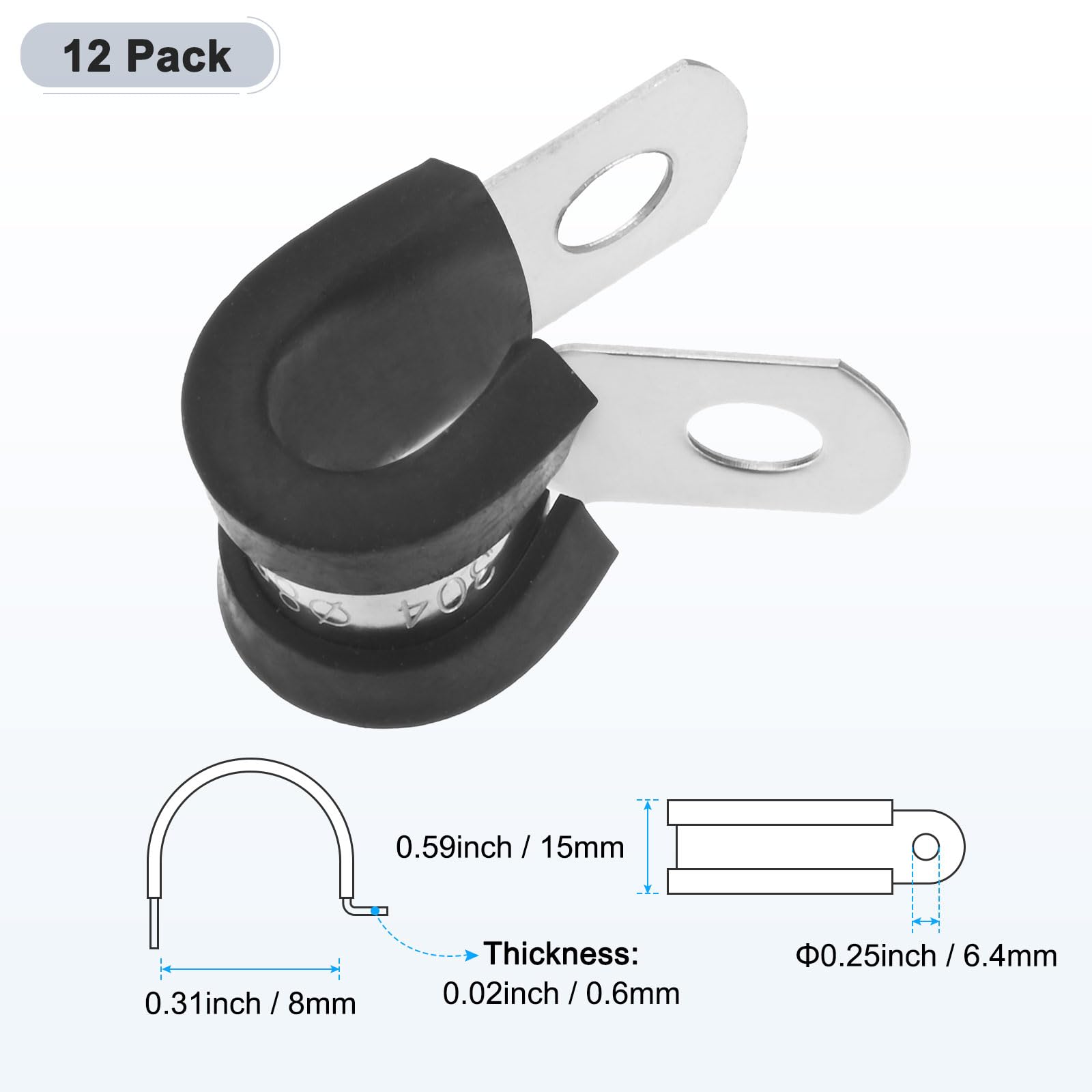 M METERXITY 12-Pack Cable Clamps - Image 3