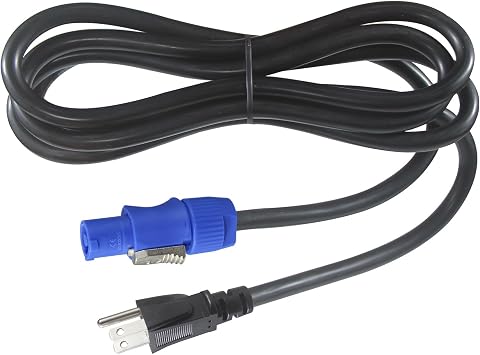 12FT NEMA 5-15P to NAC3FCA PowerCON Cable - 16AWG PowerCON True1 Extension 3 Prong Power Cord Heavy Duty, 20A IP65 Waterproof powerCON Male Connector for Outdoor Stage Light/LED Screen