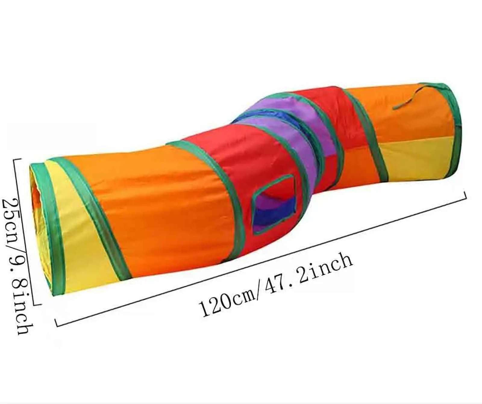 Túnel de Juego de Gato Plegable Juguetes para Mascotas Túnel de Gato conectable Juguetes de Tubo para Gatos Taladro Plegable