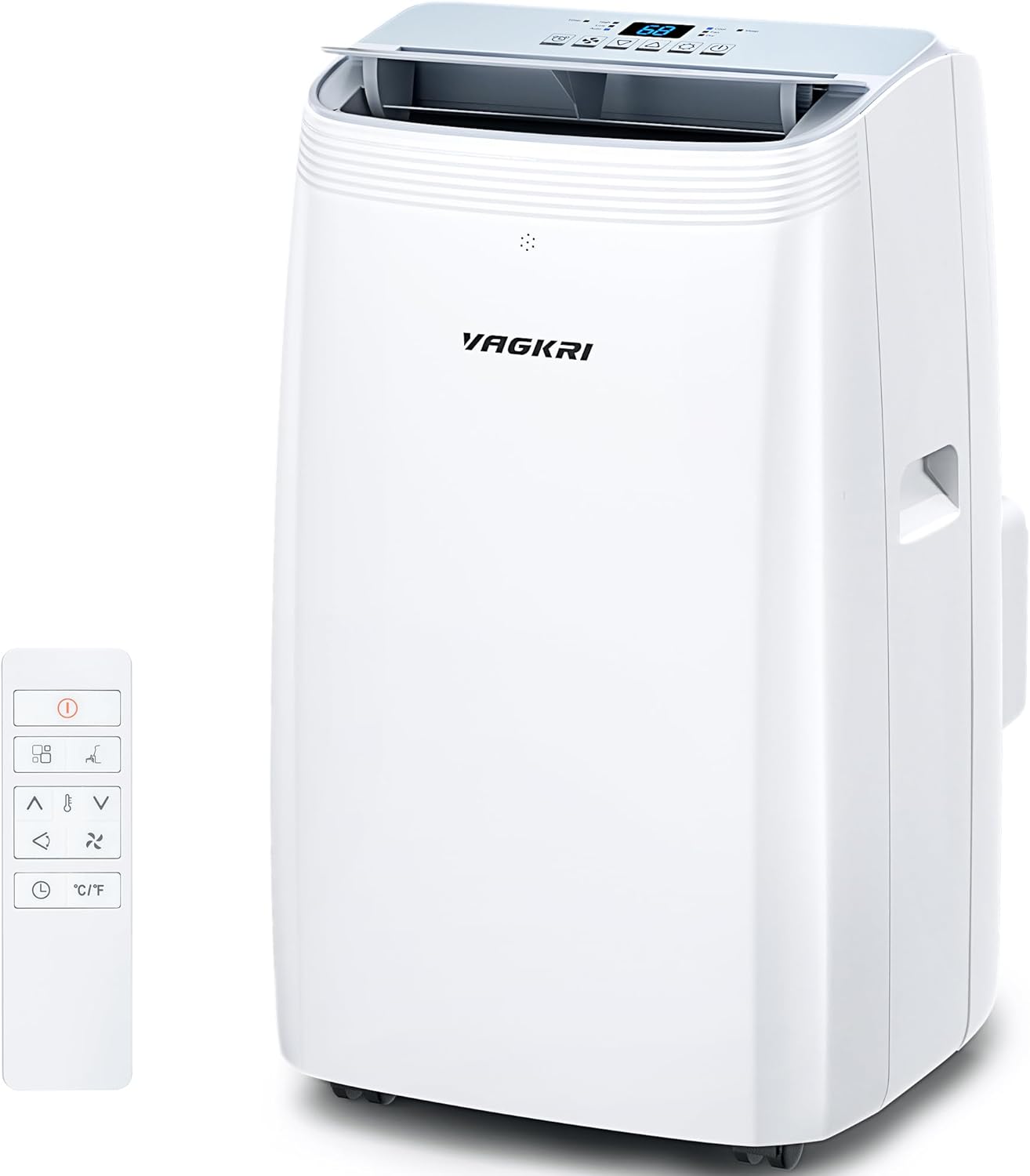 VAGKRI Portable Air Conditioner, 12,000 BTU 3-in-1 AC Unit with Fan & Dehumidifier, Cooling up to 450 Sq.Ft, Remote Control, Sleep Mode, 24H Timer for Bedroom, Office, Home