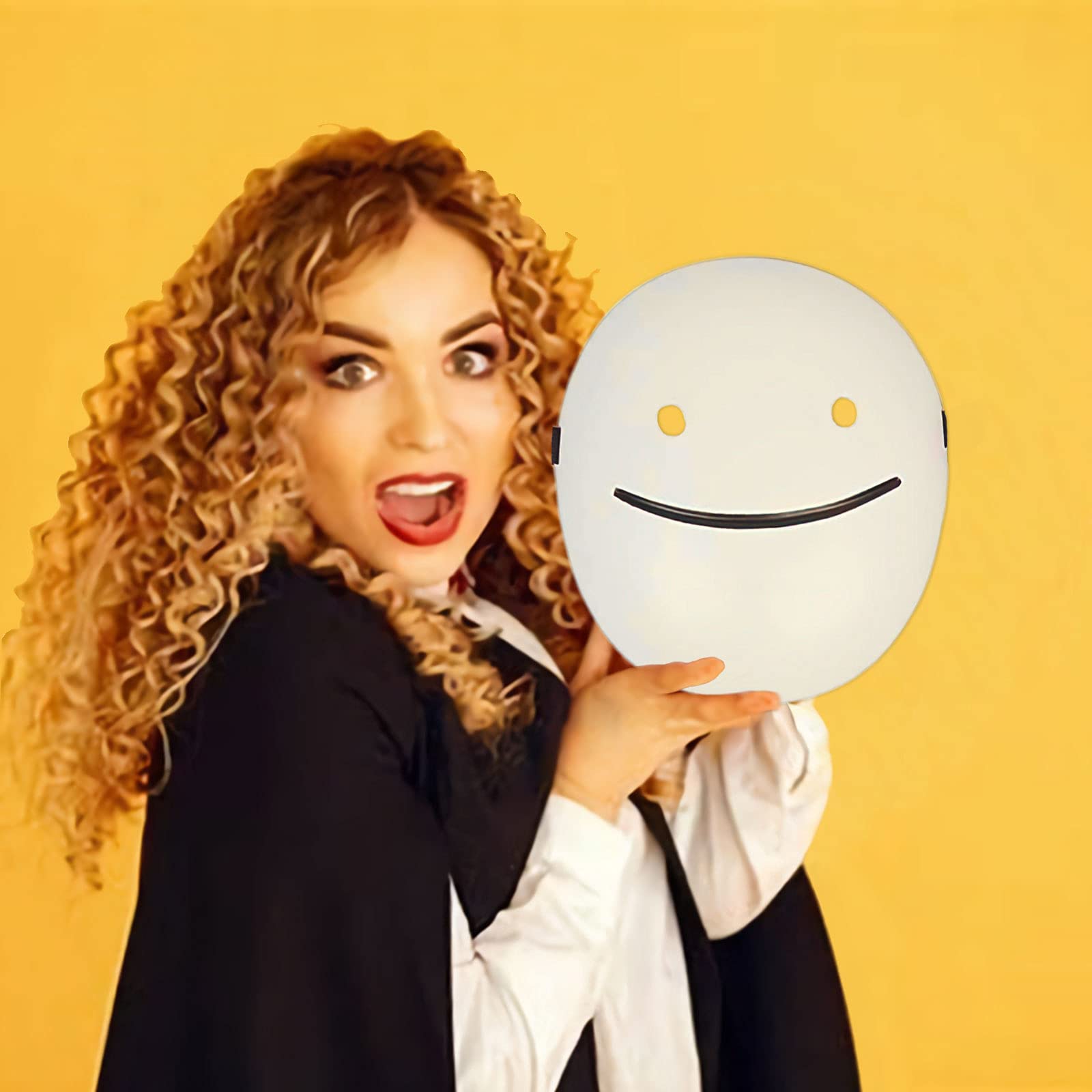 Halloween White Smile Dream Mask Cosplay Masquerade Party Mask ,Same