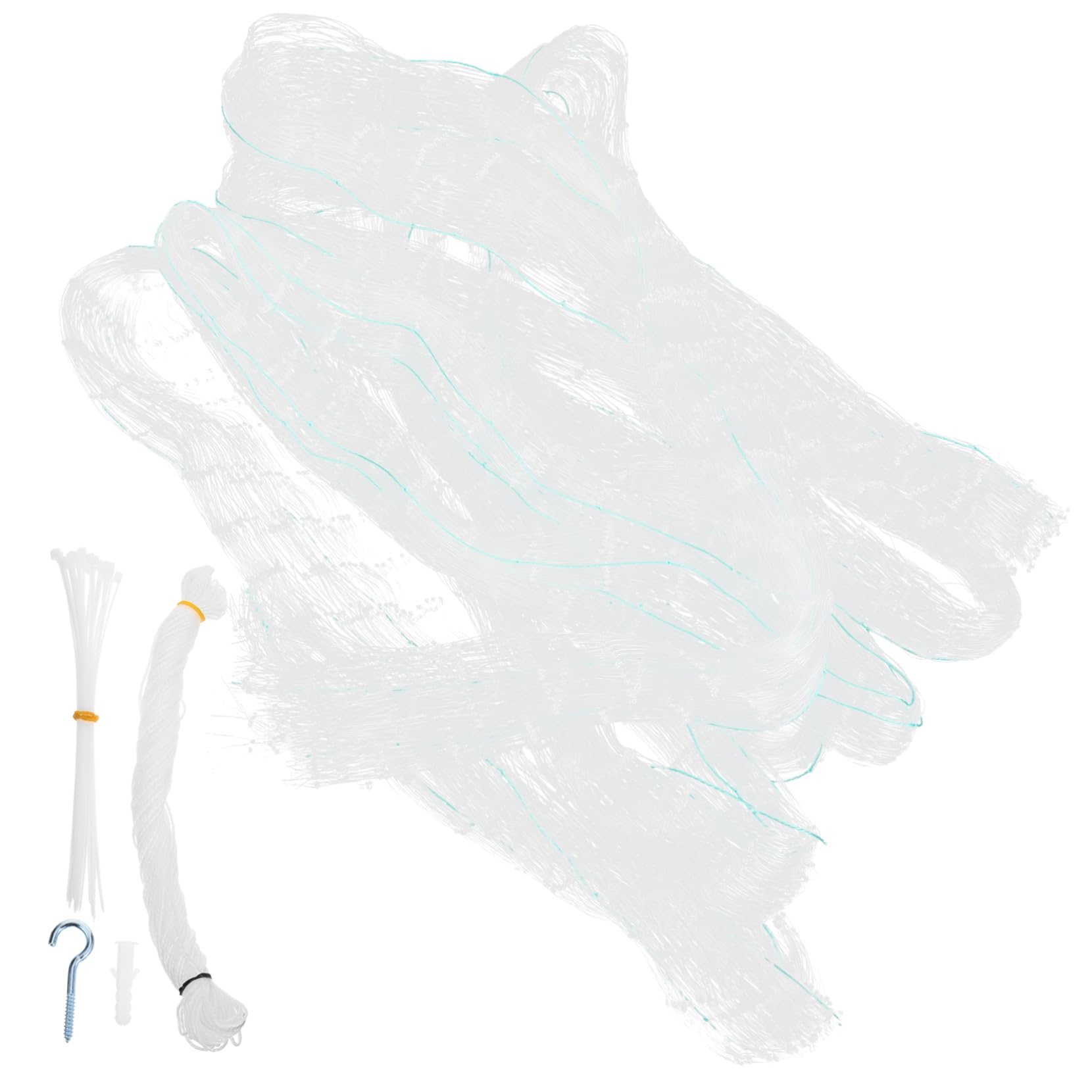minkissy Rete per Balcone Gatti Anti-Caduta in Nylon Bianco | Finestre e Scale, Tagliabile e Resistente All'usura, Adatta anche Agli Uccelli