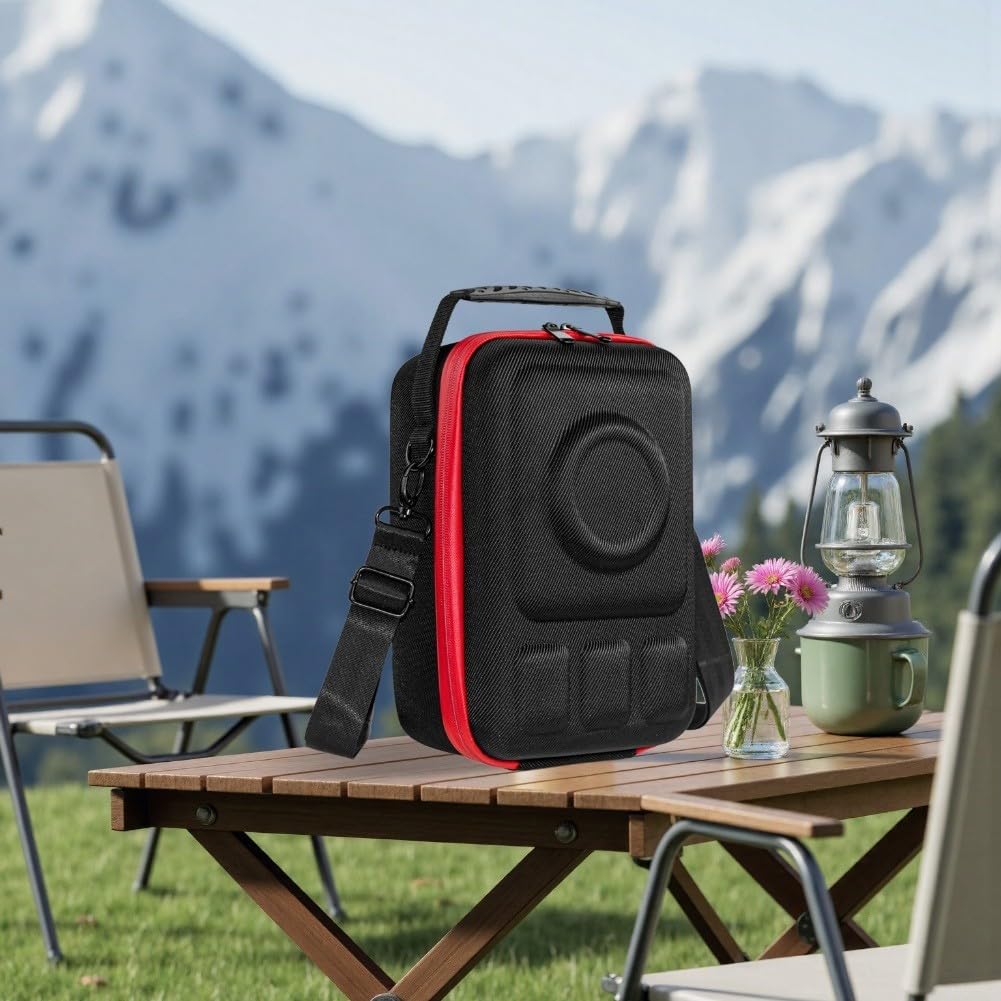 Sac pour appareil photo numérique pour EOS Mirrorless e, étui compact en EVA imperméable avec bandoulière, protection complète pour voyages et randonnées, noir (vert)