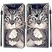 YKTO Coque pour Huawei P Smart Z Portefeuille Etui à Rabat en PU Cuir avec Motif, Poche Porte-Cartes Peint Housse Cuir Case Magnétique Chat Noir Protection pour Huawei P Smart Z/Y9 Prime/Honor 9X