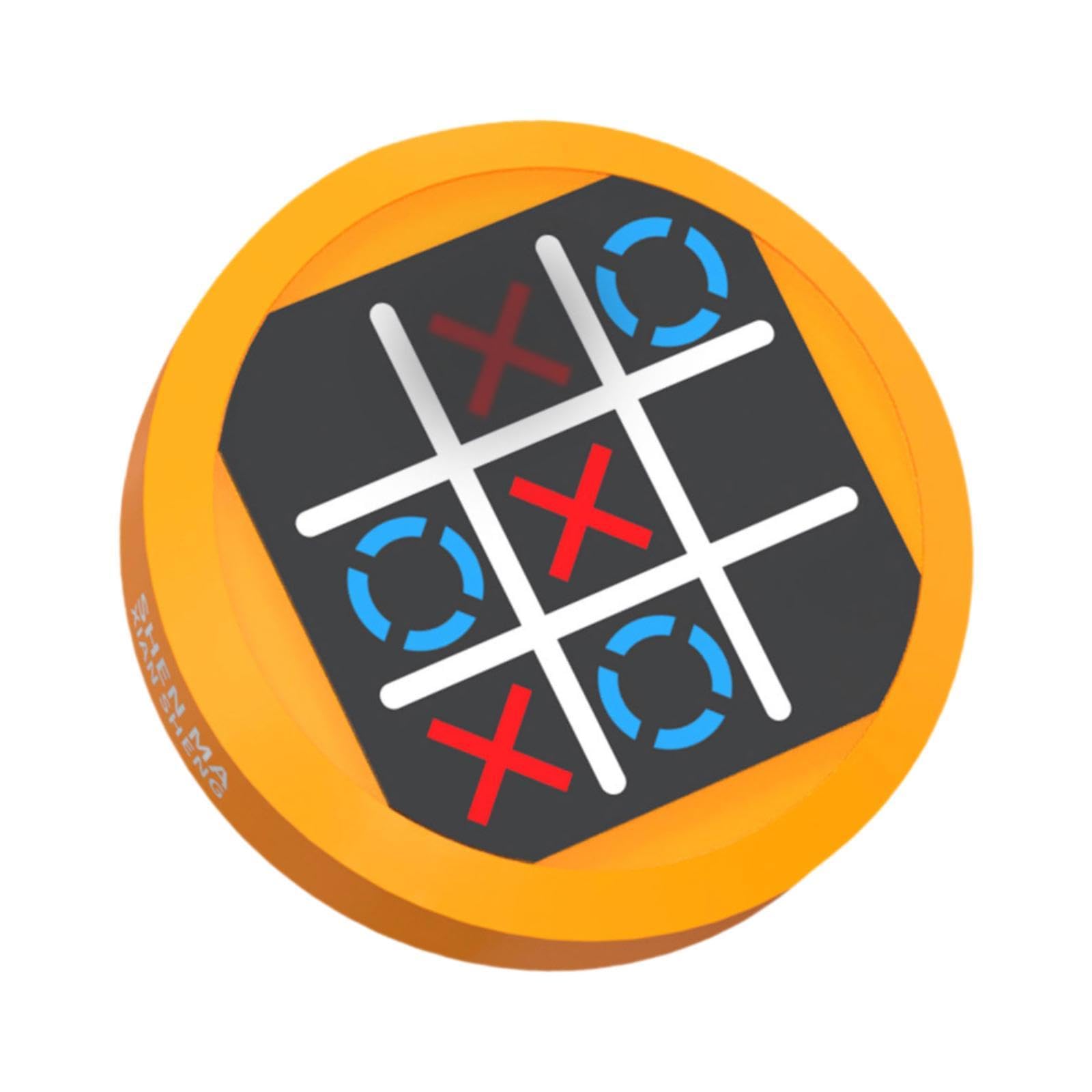 Menolana TAC Toe Game Board Game Family Game XO Game Classic Brain Teaser Handheld Puzzle Game Console for Friends Children Boys Girls , Orange
