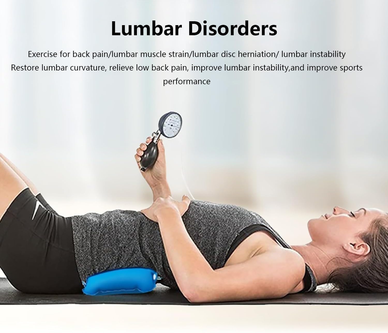 Dispositif de Test Musculaire Biofeedback de Pression, Stabilisateur Lombaire pour Stabilisateur de Noyau Musculaire de Taille