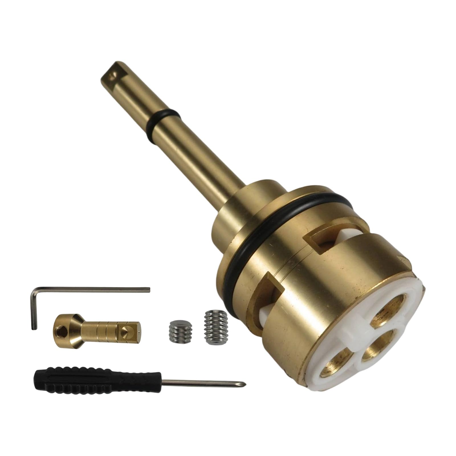 Water Saving Shower Diverter Adapter Cores Resistant Coppers Diverter Adapter Cartridges for Bathroom Faucet Shower Accessories