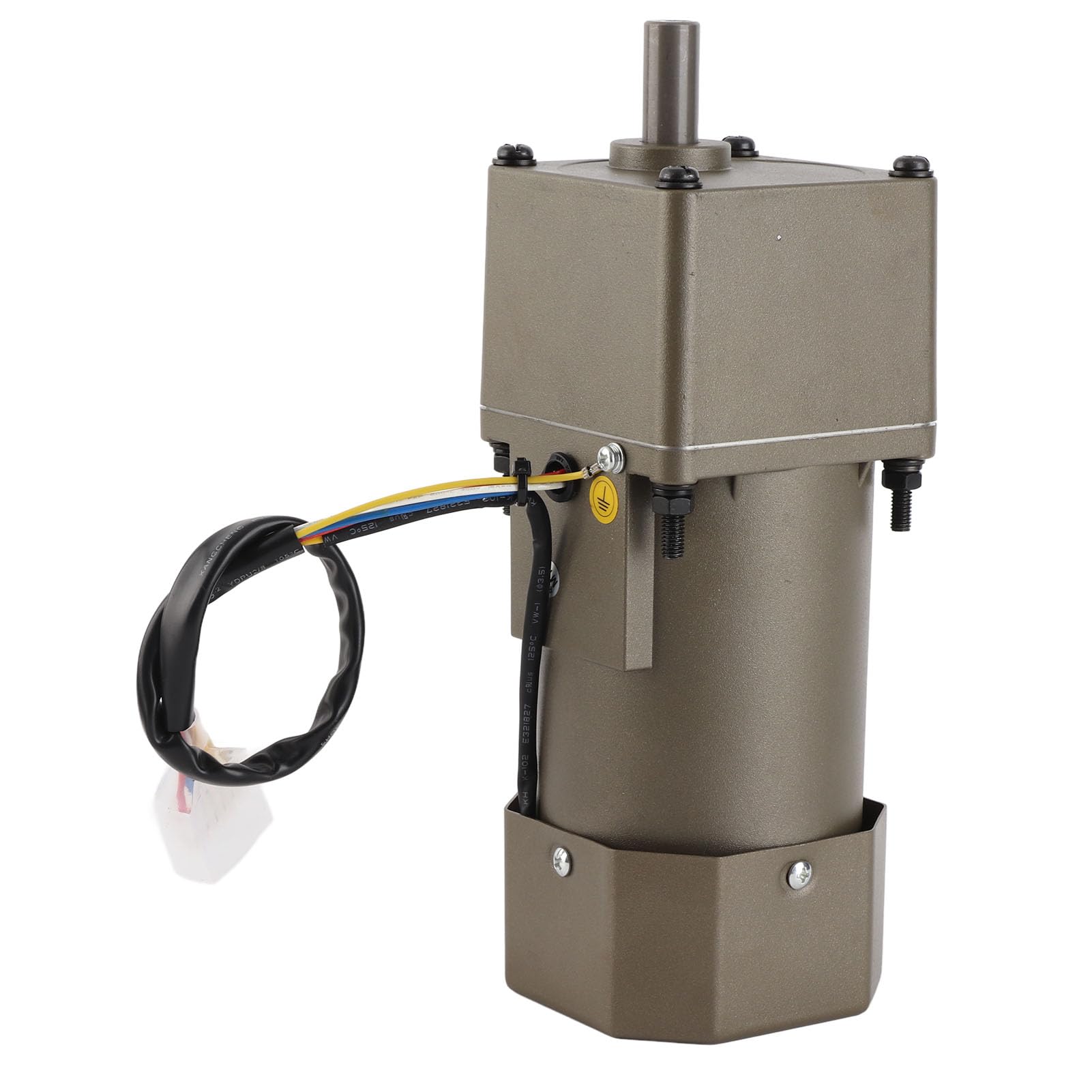 ViaGasaFamido Motor Asíncrono Monofásico de 220 VCA, Motor de Engranaje Reversible de Velocidad Ajustable con Controlador, Potencia de 120 W para Embalaje y Automatización (Relación de reducción 10k)